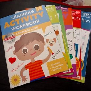 1st Grade Learning Workbooks Lot of 6